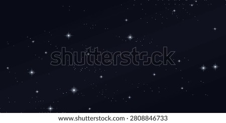 Night sky full of stars with bright celestial patterns astronomy starlight