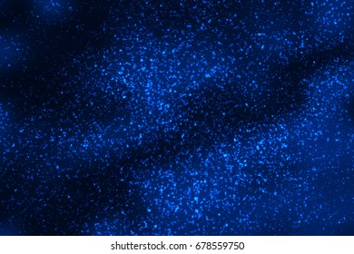 Night sky with glowing stars abstract background texture, vector illustration