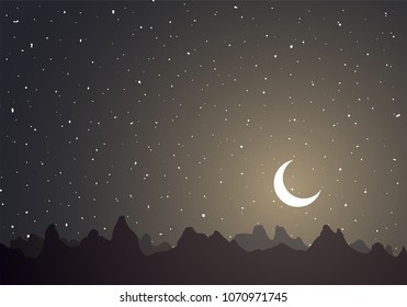 night sky illustration