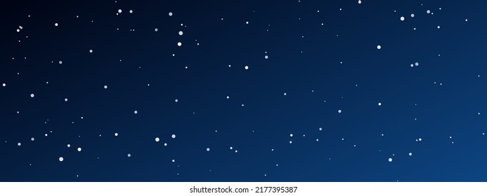 Night sky with many stars. Abstract nature background with stardust in deep universe. Vector illustration