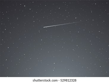 Night Sky With Shooting Star