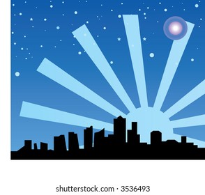 Night sky with stars