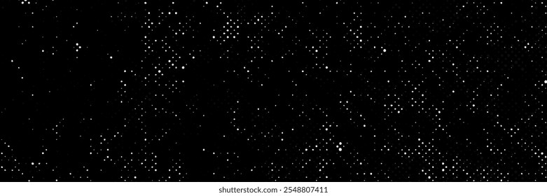 Cielo nocturno con la Ilustración vectorial de fondo de las estrellas, EPS10.
