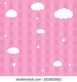 Night sky with stars and clouds