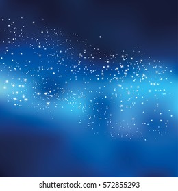 night sky stars concept vector illustration for background. simple stylized abstract cosmos universe backdrop