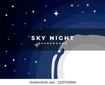 night sky with stars and moon background, beautiful night sky view, ramadan kareem