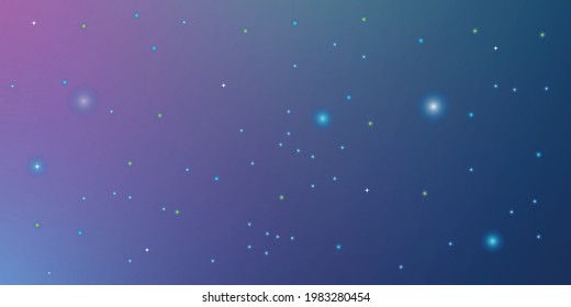 night sky with stars and moon. paper art style. Dreamy background with moon stars and clouds, abstract fantasy background. Half moon, stars and clouds on the dark night sky background. 