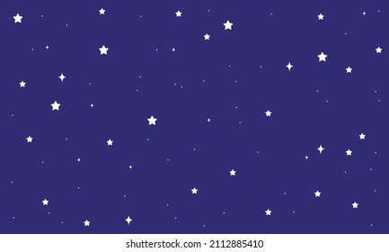 night sky with stars and moon. paper art style. Dreamy background with moon stars and clouds, abstract fantasy background. Half moon, stars and clouds on the dark night sky background. 