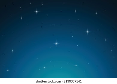 night sky with stars and moon. paper art style. Dreamy background with moon stars and clouds, abstract fantasy background. Half moon, stars and clouds on the dark night sky background.