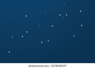 night sky with stars and moon. paper art style. Dreamy background with moon stars and clouds, abstract fantasy background. Half moon, stars and clouds on the dark night sky background.