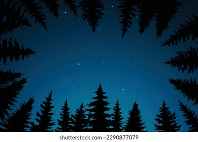 night sky with stars and moon. paper art style. Dreamy background with moon stars and clouds, abstract fantasy background. Half moon, stars and clouds on the dark night sky background.