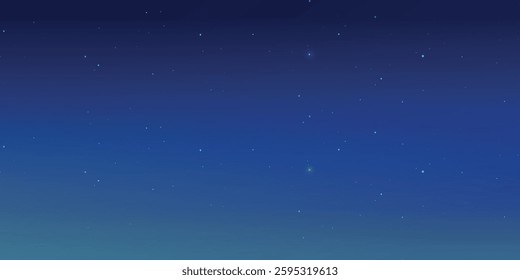  Night sky with stars, peace and quiet of the universe