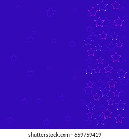 Night sky and stars, seamless background, vector illustration