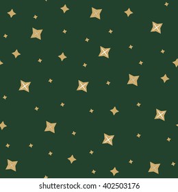 Night sky with stars seamless vector pattern. Stars seamless pattern