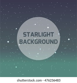 Night sky with stars. Space. Vector background