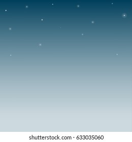 Night sky with stars. Vector background