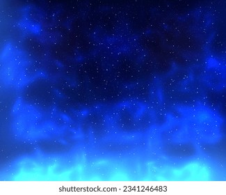 Night sky with stars. Vector illustration. Vector of starry night sky with sparkling star light magic divine sky. Illustration of starry sky with colorful stars, EPS 10 contains transparency.