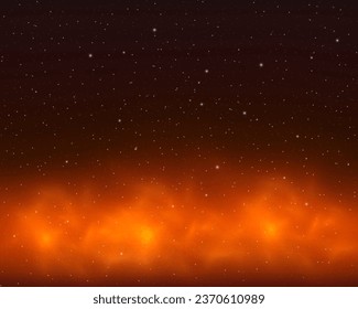 Night sky with stars. Vector illustration. Vector of starry night sky with sparkling star light magic divine sky. Illustration of starry sky with colorful stars, EPS 10 contains transparency.