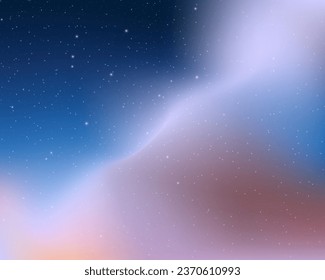 Night sky with stars. Vector illustration. Vector of starry night sky with sparkling star light magic divine sky. Illustration of starry sky with colorful stars, EPS 10 contains transparency.