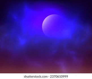 Night sky with stars. Vector illustration. Vector of starry night sky with sparkling star light magic divine sky. Illustration of starry sky with colorful stars, EPS 10 contains transparency.