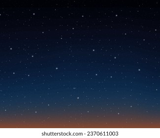 Night sky with stars. Vector illustration. Vector of starry night sky with sparkling star light magic divine sky. Illustration of starry sky with colorful stars, EPS 10 contains transparency.