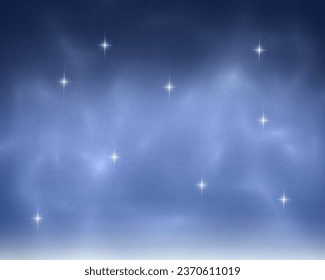 Night sky with stars. Vector illustration. Vector of starry night sky with sparkling star light magic divine sky. Illustration of starry sky with colorful stars, EPS 10 contains transparency.