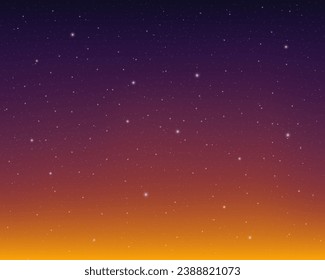 Night sky with stars. Vector illustration. Vector of starry night sky with sparkling star light magic divine sky. Illustration of starry sky with colorful stars, EPS 10 contains transparency.