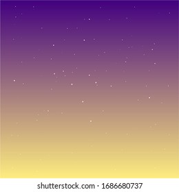 Night Sky With The Stars Wallpaper Background Yellow Purple Brown Gradation