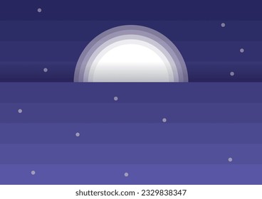 night sky strips background with moon