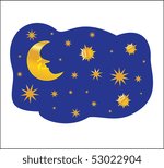 night sky, vector