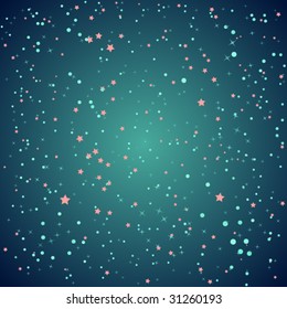 Night sky in vector