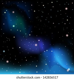 night sky vector illustration