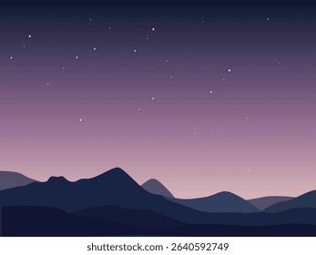 night sky view, for background and wall decoration with a touch of dark blue gradient color