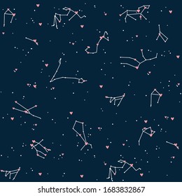 Night sky wallpaper vector pattern