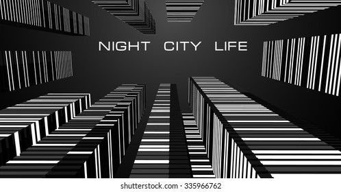 Night skyscrapers