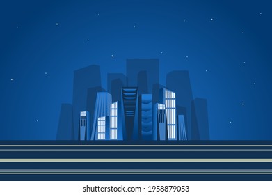 都会 夜景 道 のベクター画像素材 画像 ベクターアート Shutterstock