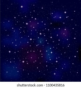 Night sky,Stars in night sky,The background uses a grid gradient tool.