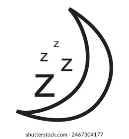 night sleep icon vector design. curfew icon vector design
