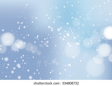 night snow beautiful Christmas vector background