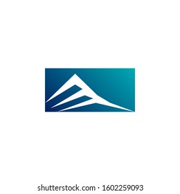 Night Snowy Mountain Logo Design