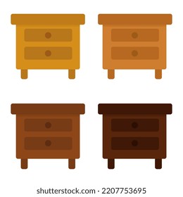 night stand icon in flat style illustration