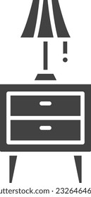 Night Stand Icon image. Suitable for mobile application.
