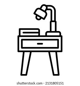 Night Stand icon vector image. Can also be used for web apps, mobile apps and print media.