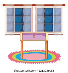 night stand table cartoon