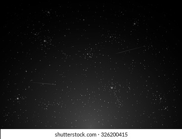 Night star sky vector.