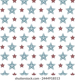 Night star superb trendy multicolor repeating pattern vector illustration design