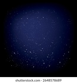 the night starry sky as a background space.