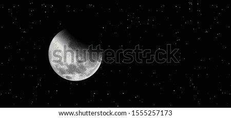 Night starry sky half full moon Equinox planet Earth day Earth's Waning Crescent Gibbous waxing moon means Vector Moonlight evening  astrology symbol icon icons sign Phases funny Solar eclipse sun