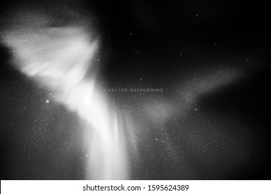 Night starry sky, Milky Way. Galaxy in space. Black white background