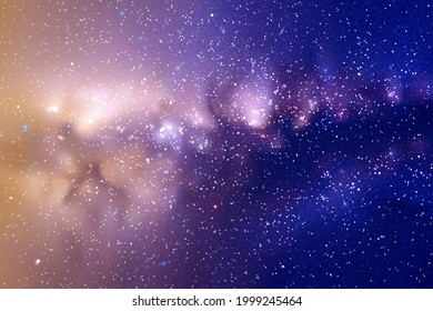 Night starry sky. Milky Way, stars, nebula. Space background